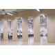 Sound Proof Acoustic Room Dividers , Floor or Ceiling Folding Partition Wall