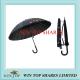 24k 24 Ribs Manual Carry Bag Black Steel Umbrella