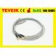 Waterproof 1 Meter Gold Plated Copper Electrode EEG Cable With DIN 1.5 Socket