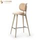 97cm Height Contemporary Bar Chairs Solid Wood Club Chair Bar Stools