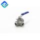 1000Wog 4 Inch 3 Way Valve High Pressure 3 Way Ball Valve T Port