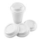 100% Biodegradable Compostable Natural Sugarcane Pulp Flat Swivel Round Boba Lid Cup Cold Cup Lids