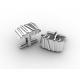 Tagor Jewelry Top Quality Trendy Classic Men's Gift 316L Stainless Steel Cuff Links ADC57
