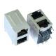 101210F90SPM416ZA Stacked RJ45 2x1 Magnetics Connector With LEDs LPJ17409-7A8NL