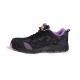 Purple Color Fly Knit Steel Toe MD Outsole Lace Up Closure Sport Brand Safety Shoes