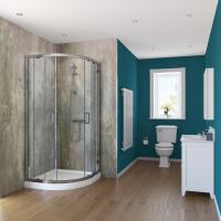 MSDS Customized Waterproof PVC Wall Panels Edge Round Installation Glue