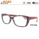 Lady fashionable reading glasses, made of plastic,pattern in the frame, Power rang : 1.00 to 4.00D