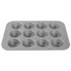                  Rk Bakeware China-42754 12 Cup Glazed Aluminized Steel Mini Crown Muffin Pan/ Cruffin Pan/ Cruffin Tray             