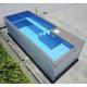 Outdoor Customized Color 20' 40' Shipping Container Swimming Pool With 2 Thick Window and Steel Stair