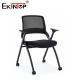 Modern Style Folding Training Chair With Wheels Armrests And Mesh Material