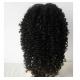 Popular 20 Inch Kinky Curly Full Lace Human Hair Wigs Bouncy And Soft