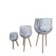 Charming Round Fiber Clay Planter For Home Garden Patio Cottage Indoor