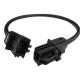 Black 12 Pin HSD LVDS Extension Cable Durable For Automotive