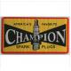 Champion Polyester Woven Patches Paper Coating Merrowed Border