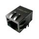 AR11-3717 RJ45 Single Port 10/100 BaseT , LED G/Y, EMI Fingers, Tab Down