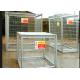 Folding Steel Stackable Pallet Cages For Supermarket Gas Bottle Storage