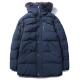 Men's parka heavy padding jacket  with Removable Faux Fur Trimmed Hood