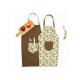 Couple Full Print Kitchen Cooking Apron , Colorful Cotton Kitchen Aprons With Pockets