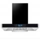 Low Noise Electric T Shape Chimney Hood Glass Stainless Steel App Controlled 183W 220V