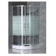 simple shower enclosure with strip glass