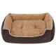 Brown Dog Bed Inner Cushion , Dog Basket Cushions Non Skid Rubber Dots Base