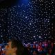 Blue and White twinkle cloth for performance background LED Star Curtain