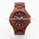 red sandalwood man watches ,wood bracelet watch , watch wood with date