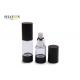 Cosmetic Cylinder Airless Spray Bottle 30ml Black Color UV Painting OEM