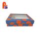 Cute Patterns  128 - 300gsm Coated Paper Materials Cardboard Box With Clear Window
