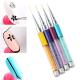 DIY UV Gel Grid Stripes Nail Painting Tools 7/9/11/14/19mm Rhinestones Handle