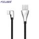 L Shaped OD 3.5mm 90 Degree Angle USB C Cable Zinc Alloy