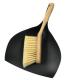 2 In 1 Home Bamboo Handle Cleaning Dustpan And Brush Eco Friendly