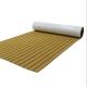 6mm EVA Boat Deck Flooring , EVA Faux Teak Sheet With 3m Marine Adhesive