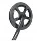 Black Bicycle Chainwheel Crank With Double Plastic Cover 36T 152mm 165MM