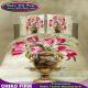 Soft Queen King Size 4pcs Pure Polyester 3D Flower Bedding Sets