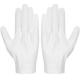 Etiquette White Cotton Work Gloves  For Driving Abrasion Resistant