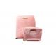 TPCH SGS PU Cosmetic Bag Velvet Custom Luxury Beauty Zipper Closure BM Emboss