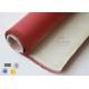 0.8mm 700gsm Red Silicone Coated High Silica Fabric Cloth For Fire Blanket