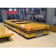 Electric Orange Color Heavy Duty Plant Trailer For Cement Floor Q235 Material