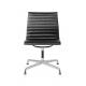 Swivel Tilt Low Back Charles Mesh Ribbed Office Chair Without Arms and Wheels