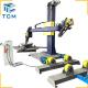 2 In 1 Automatic Polishing Machine For Steel Cylinder Tank Cap Surface Grinding Buffing