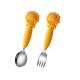 230C Heat Insulation Silicone Spoon And Fork Eco Friendly For Kids