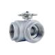 Manual Driving Mode Stainless Steel Tee High Platform Ball Valve with Water Media