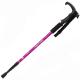 Outdoor 4 Joint Aluminum Alloy Trekking Pole with T-Grip and Telescopic Folding Design