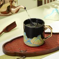 Hand Painted Modern Style Coffee Mug for Everyday Dishwasher Microwave Safe
