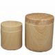 Heat Transferring Plastic Powder Canister Food Wooden Storage Jars 95mm Dia