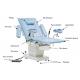 Electro Hydraulic System Bule Color Gynecology Operating Delivery Bed