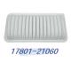 Customizable 17801-22020 Car Engine Air Filters Geely Air Filter
