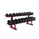 Commercial Heavy Duty Gym Equipment Two Tier Dumbbell Rack For Ten Pairs