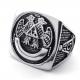 Tagor Jewelry Super Fashion 316L Stainless Steel Casting Rings Collection PXR057